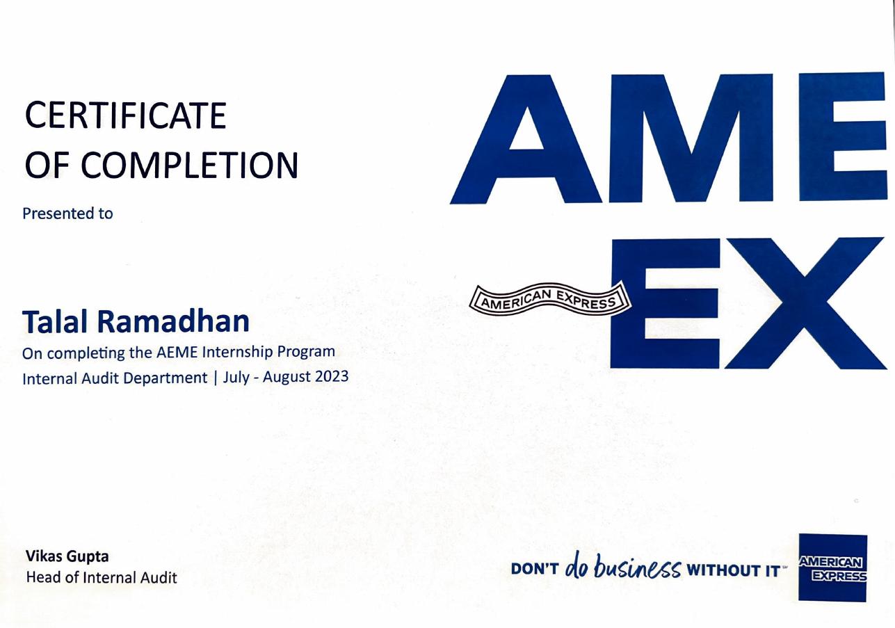 Certificate of Completion